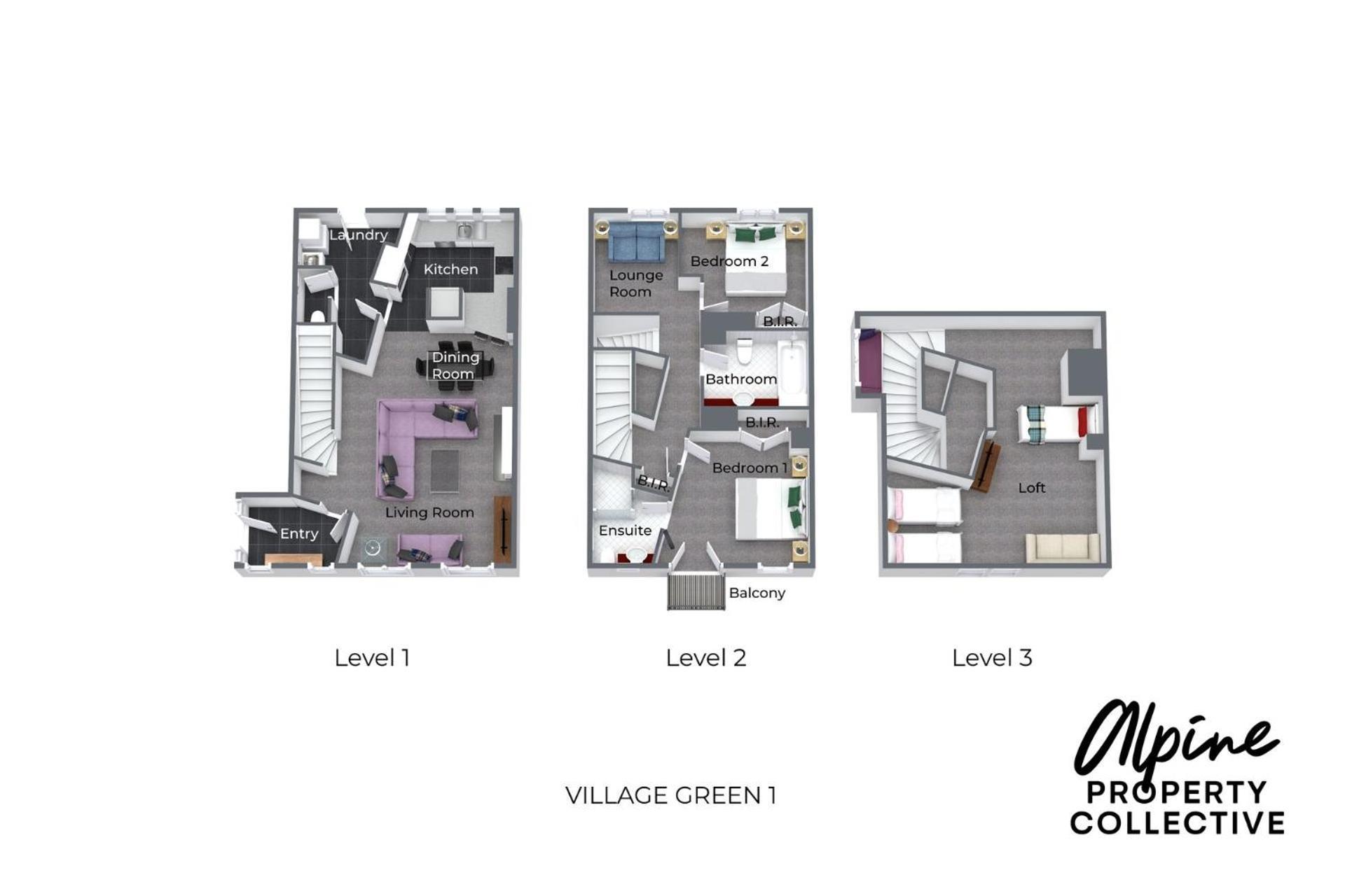 Village Green 2 Bedroom Loft Townhouse With Views Fireplace And Garage Parking ثريدبو المظهر الخارجي الصورة